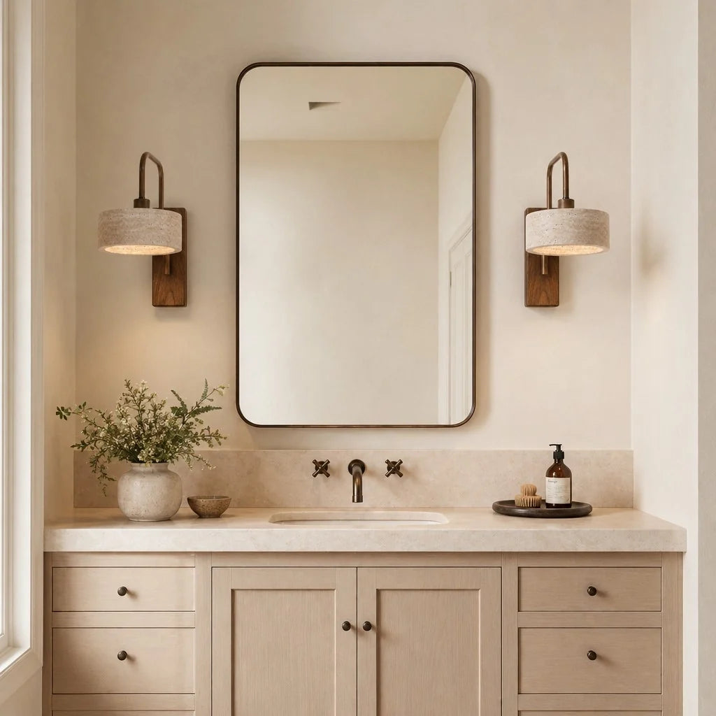 Tavik Travertine Wall Sconce