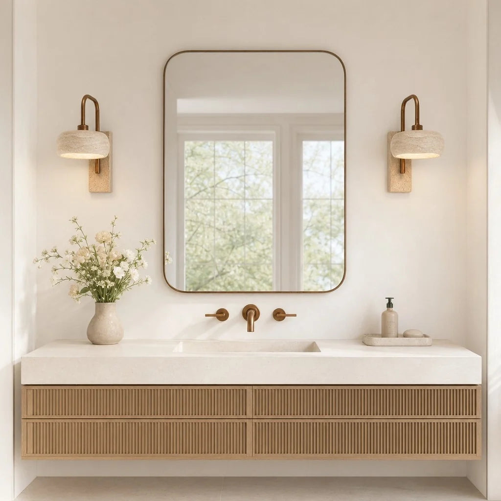 Tavik Travertine Wall Sconce