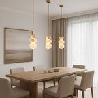 Alabaster Totem Pendant Light
