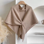 Triangle Knitted Shawl Cape