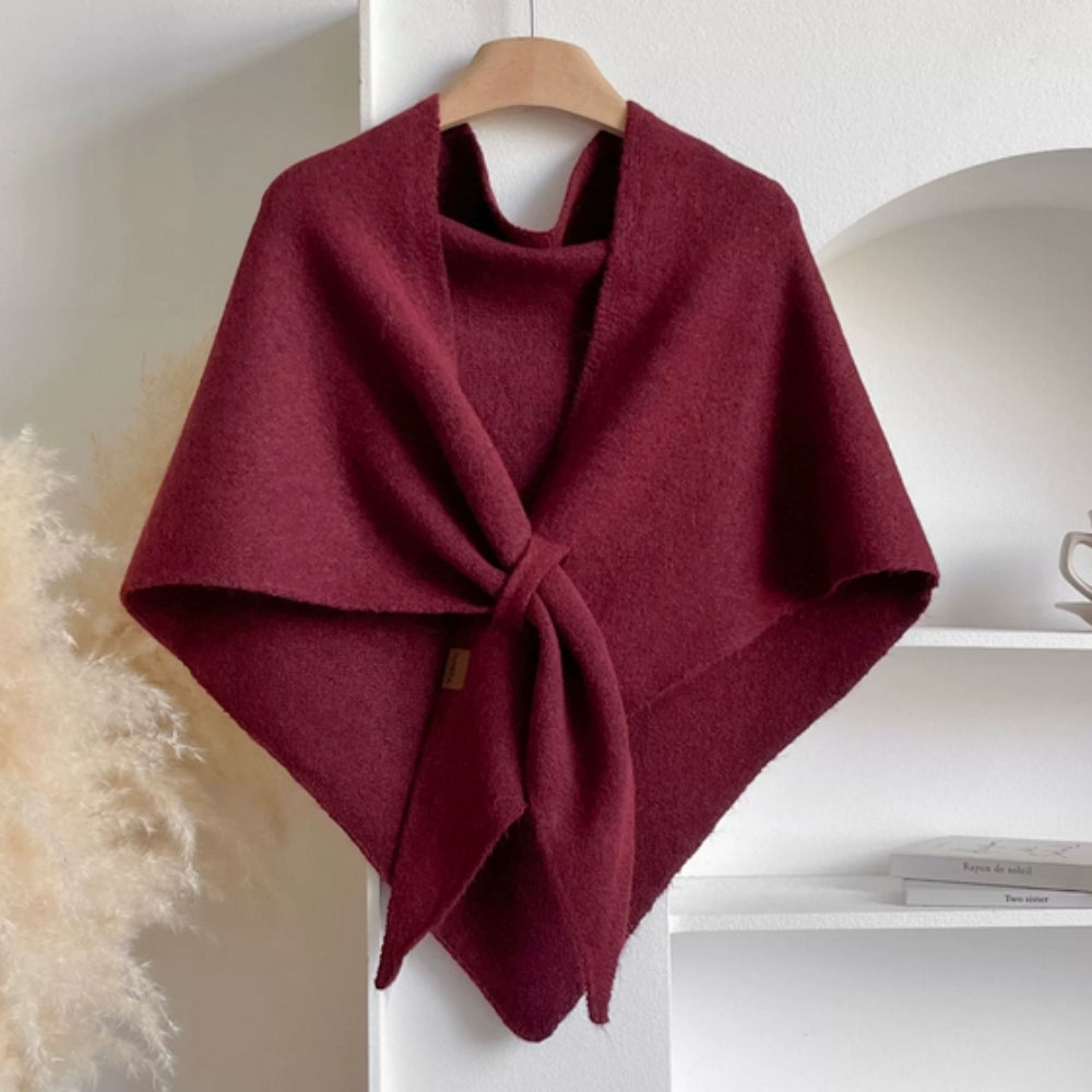 Triangle Knitted Shawl Cape