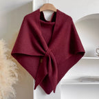 Triangle Knitted Shawl Cape