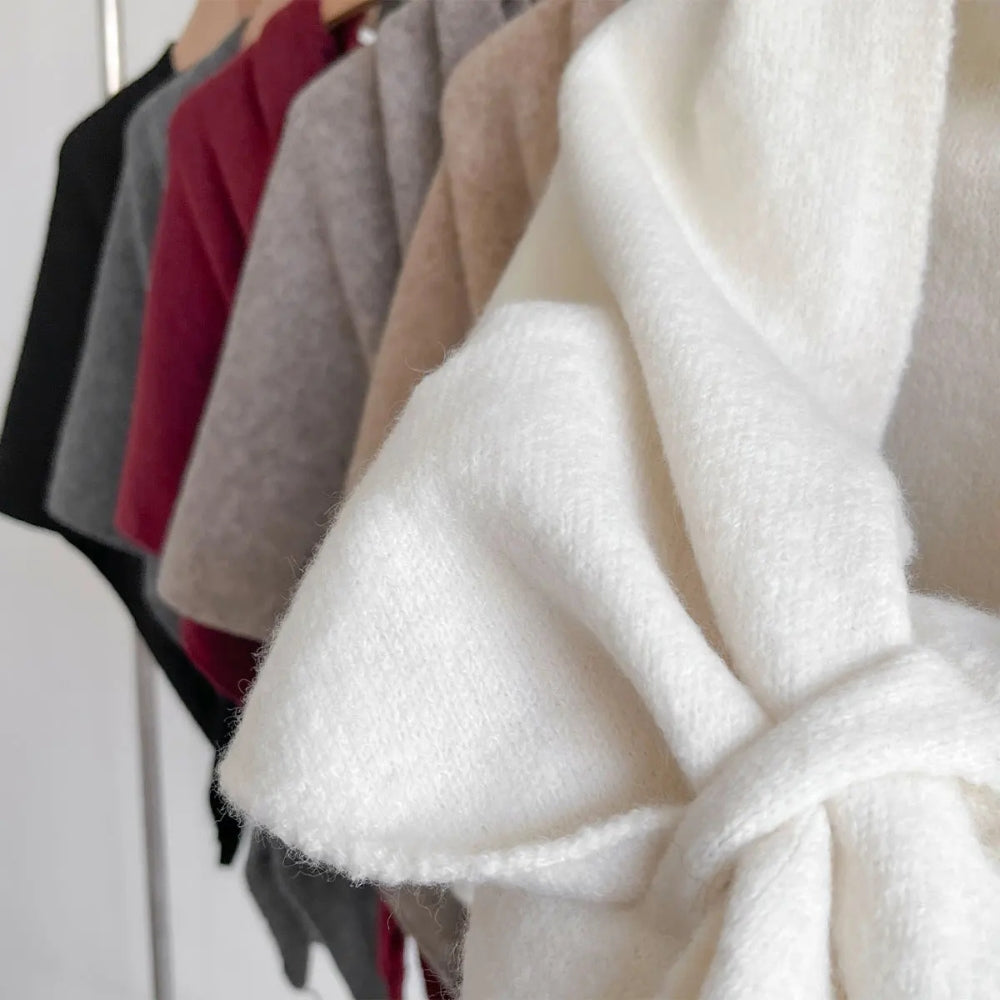 Triangle Knitted Shawl Cape