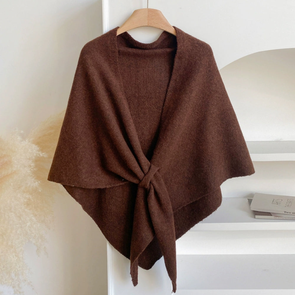 Triangle Knitted Shawl Cape