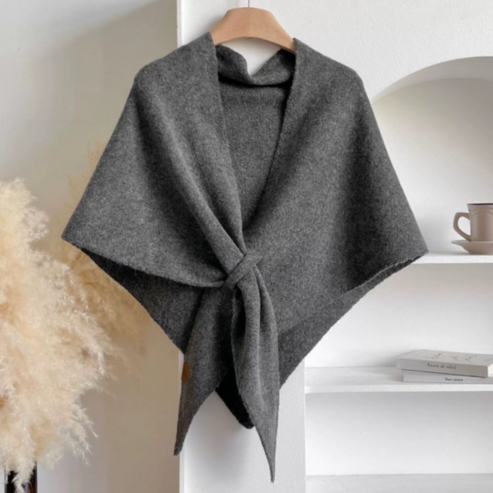 Triangle Knitted Shawl Cape