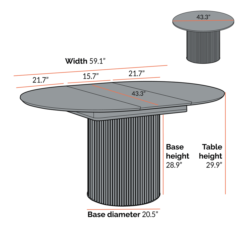 Maru Extendable Dining Table