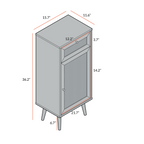 Frances Rattan Bathroom Cabinet – Mint