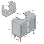 Frances Rattan Bathroom Vanity