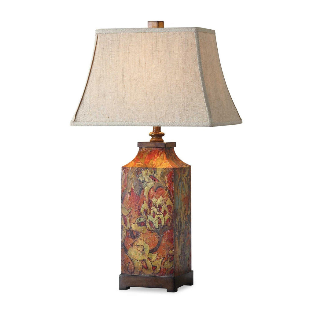 Floral Print Table Lamp
