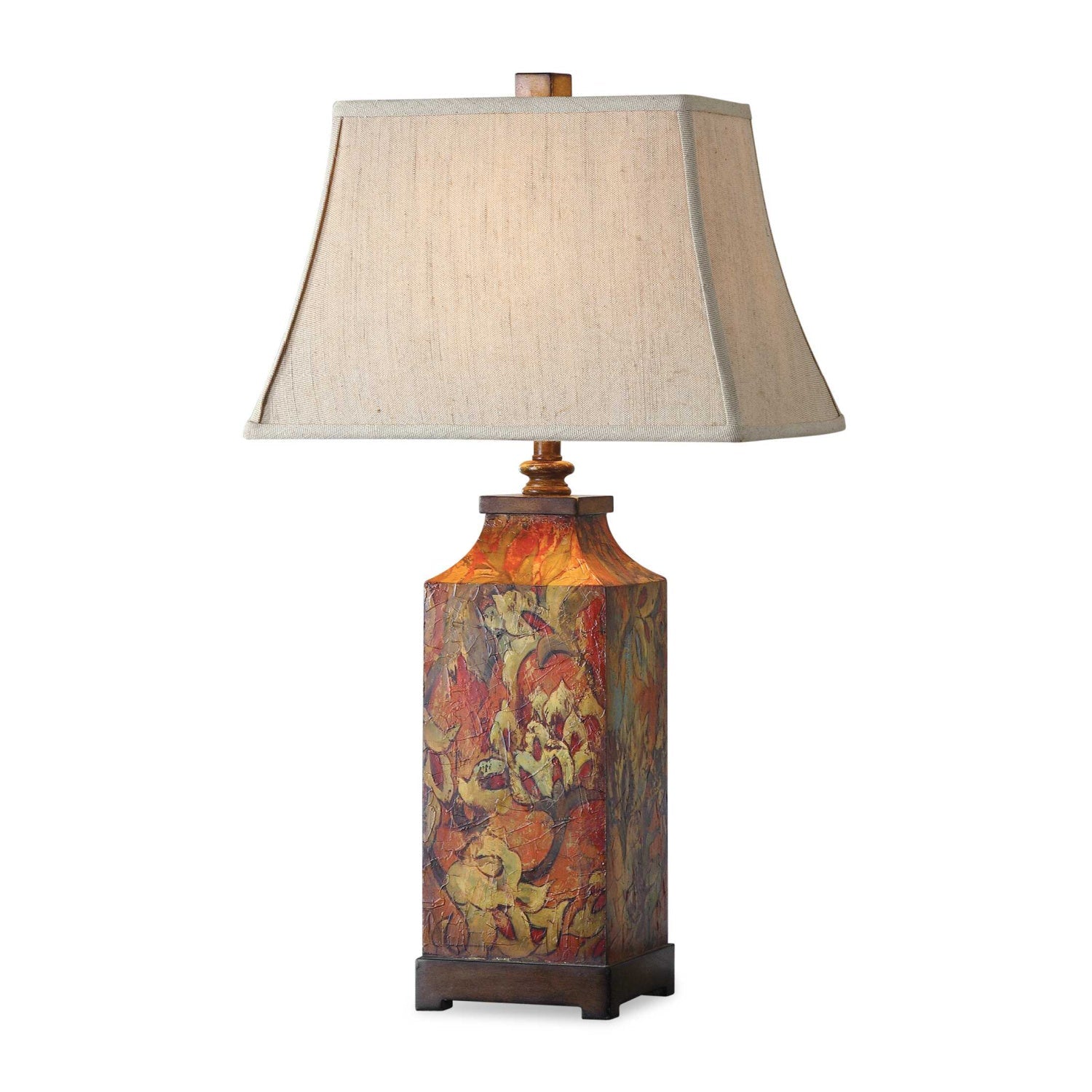 Floral Print Table Lamp