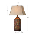 Floral Print Table Lamp