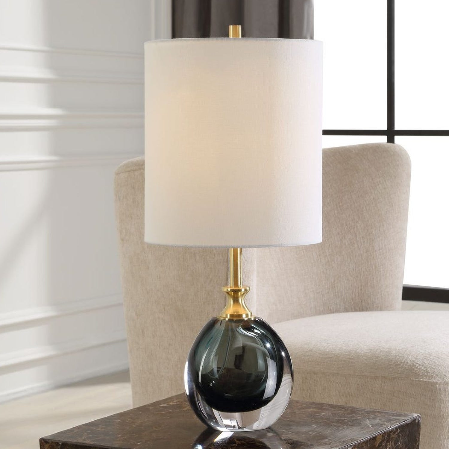Enigma Glass Buffet Lamp