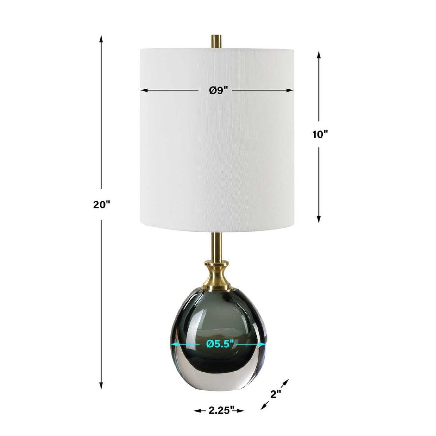 Enigma Glass Buffet Lamp