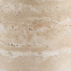 Travertine Round Accent Table