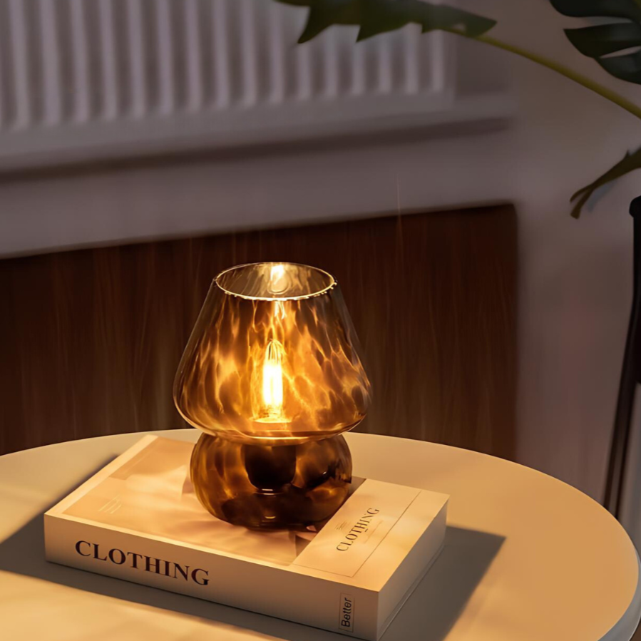 Vintage Glass Table Lamp