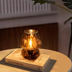 Vintage Glass Table Lamp