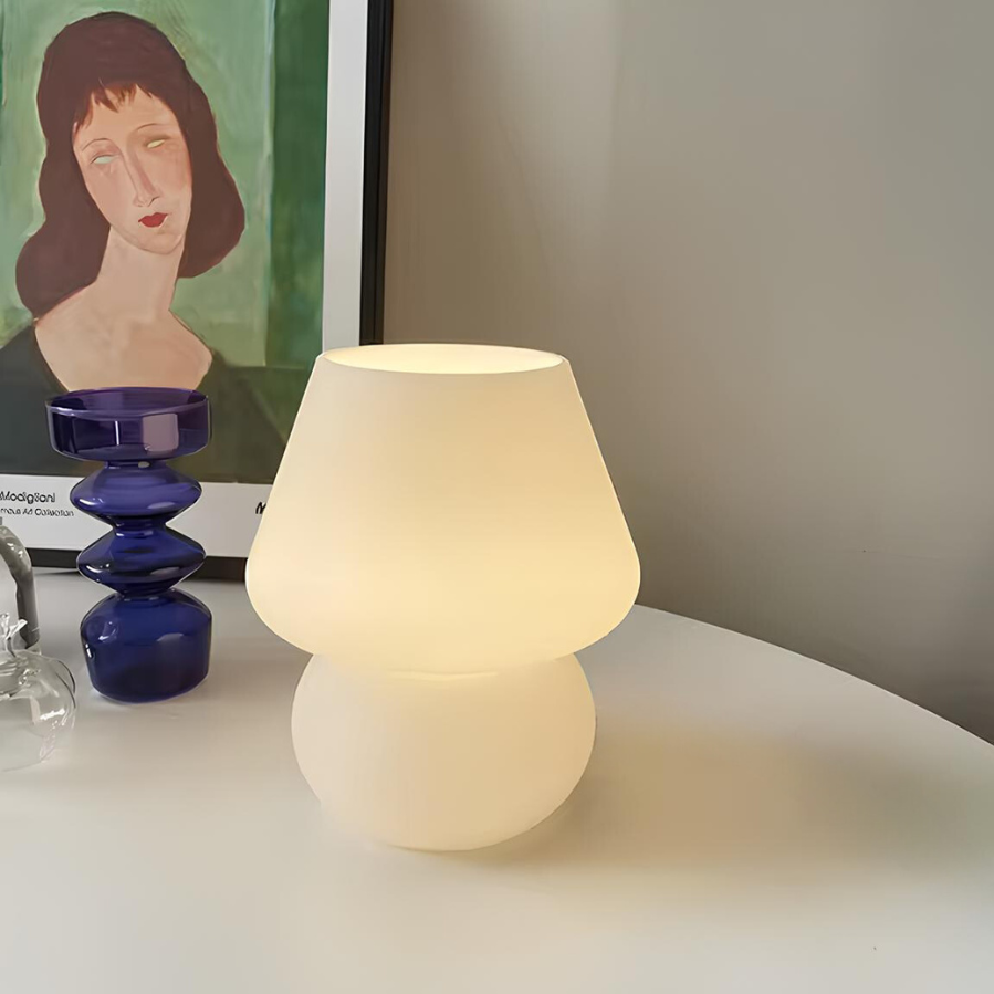 Vintage Glass Table Lamp
