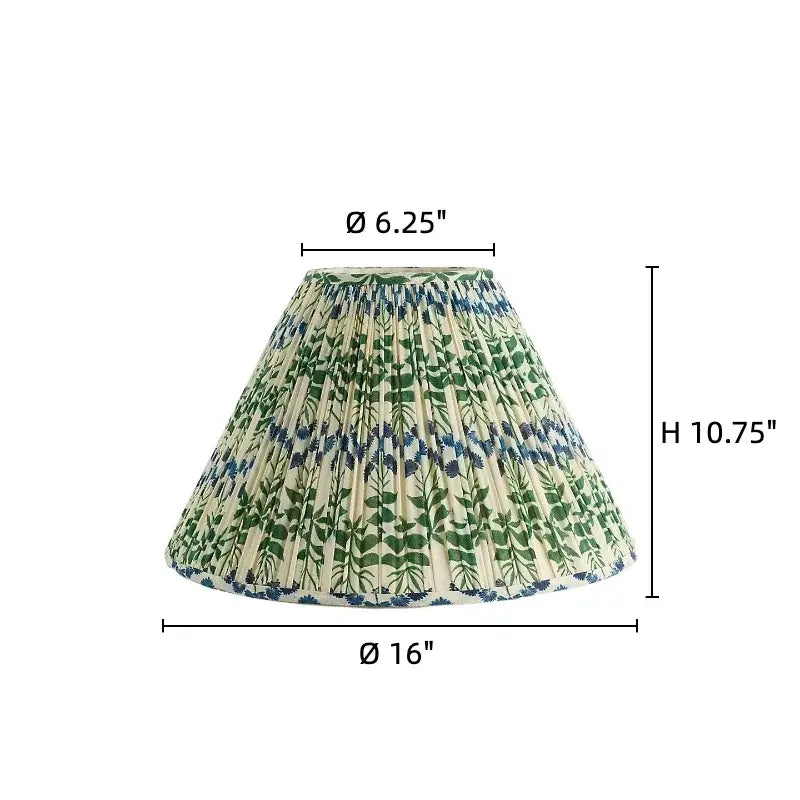Verae Botanical Pleated Lamp Shade