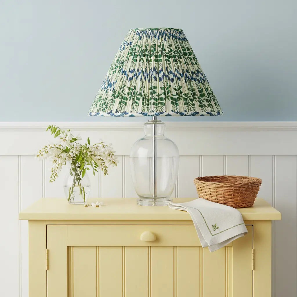 Verae Botanical Pleated Lamp Shade