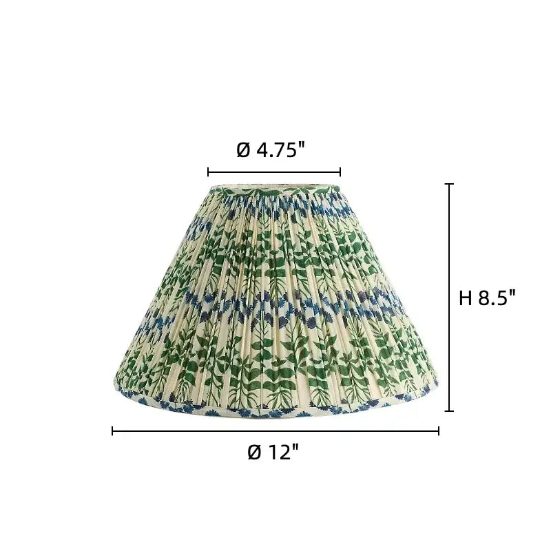 Verae Botanical Pleated Lamp Shade