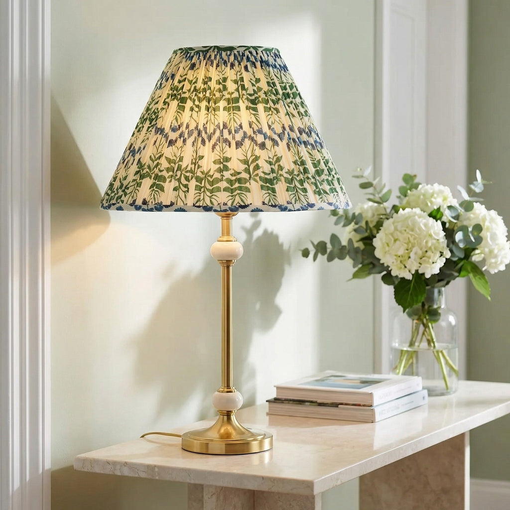 Verae Botanical Pleated Lamp Shade