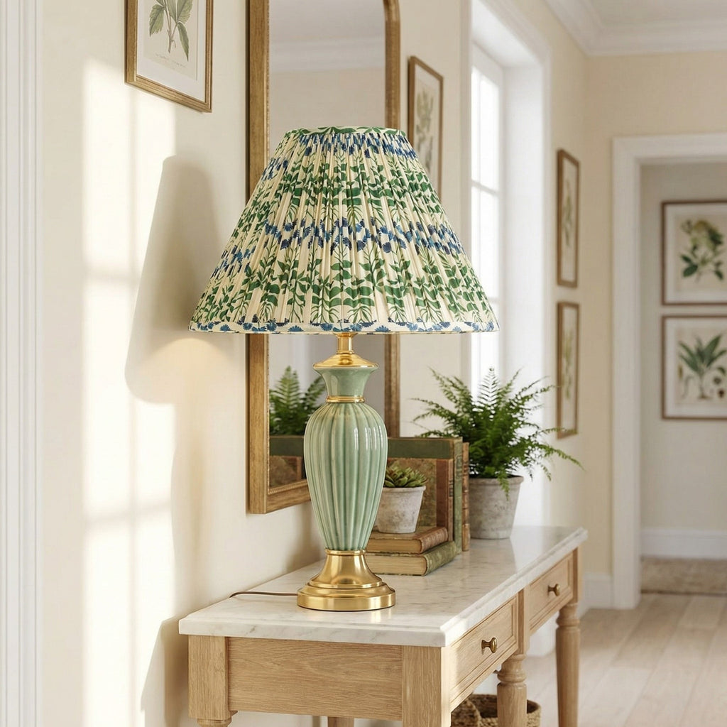 Verae Botanical Pleated Lamp Shade