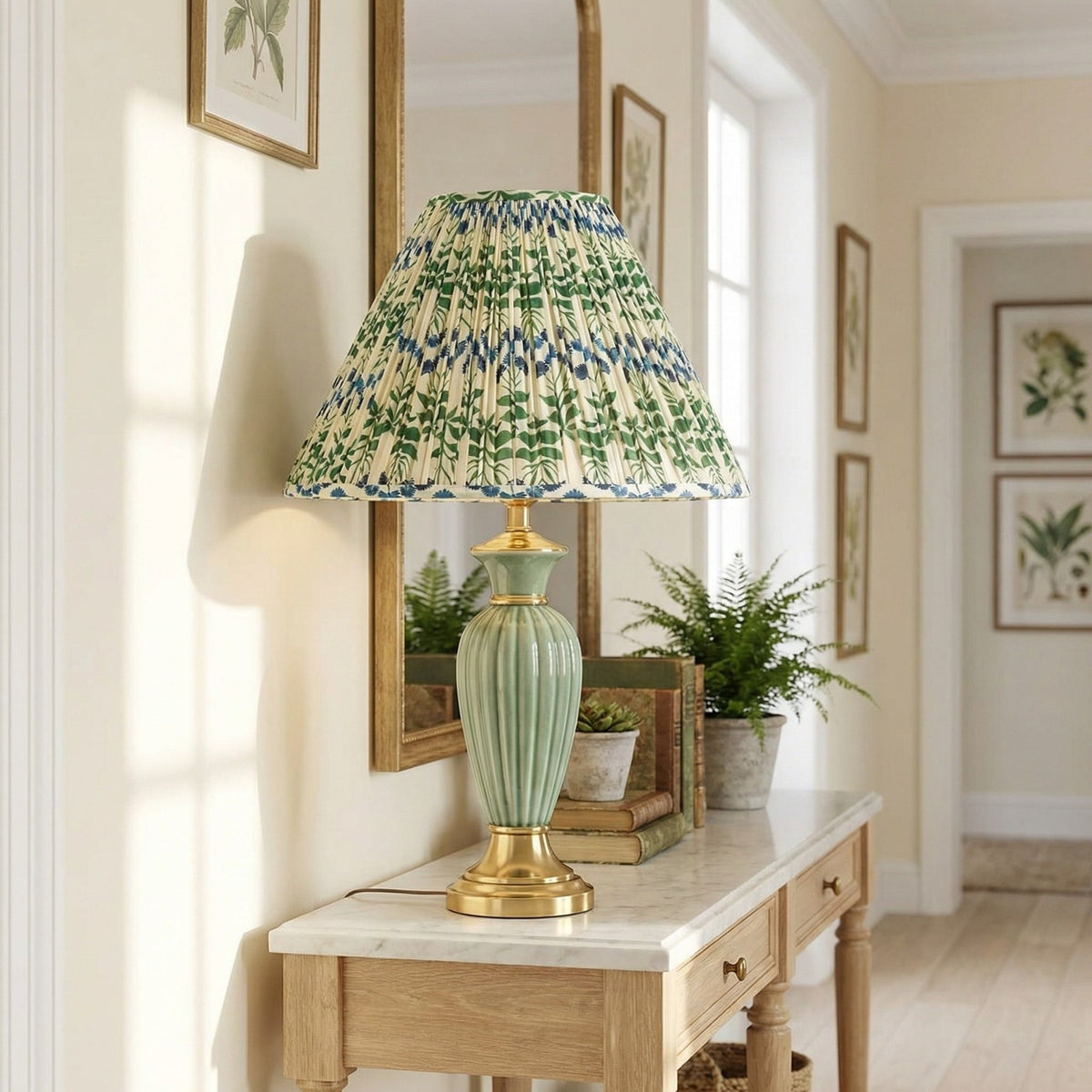 Verae Botanical Pleated Lamp Shade
