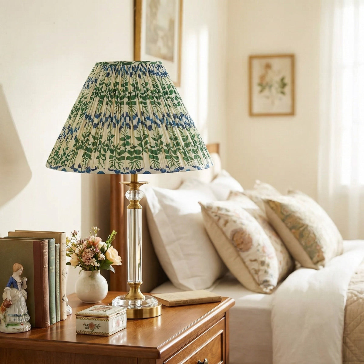 Verae Botanical Pleated Lamp Shade