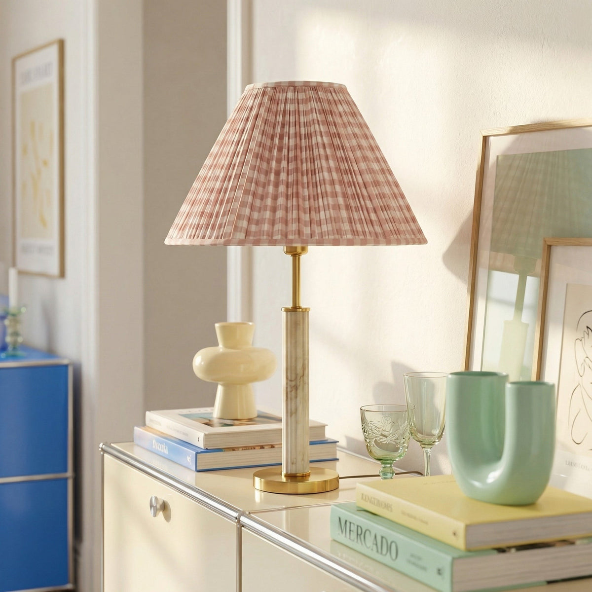 Verae Botanical Pleated Lamp Shade