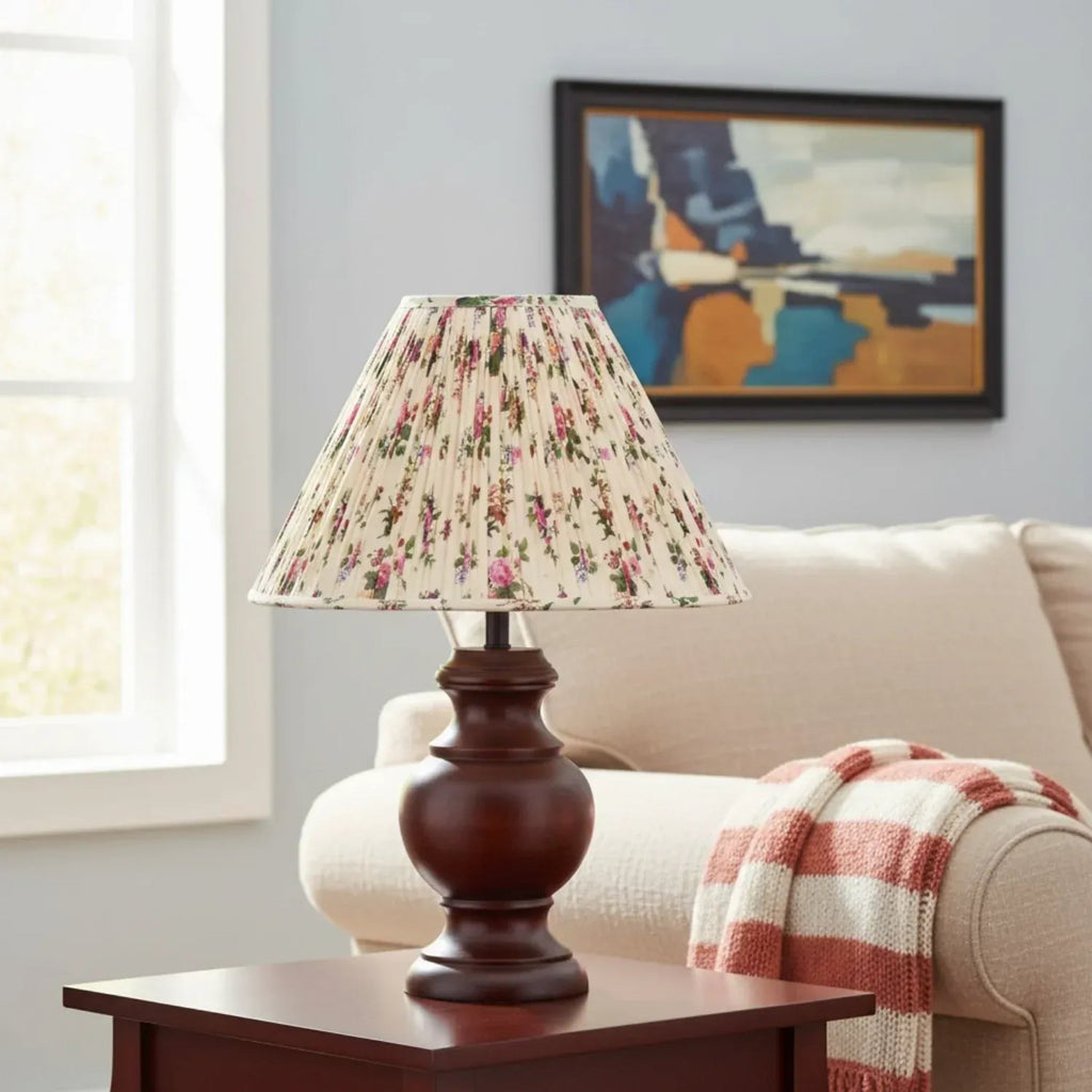 Verae Botanical Pleated Lamp Shade