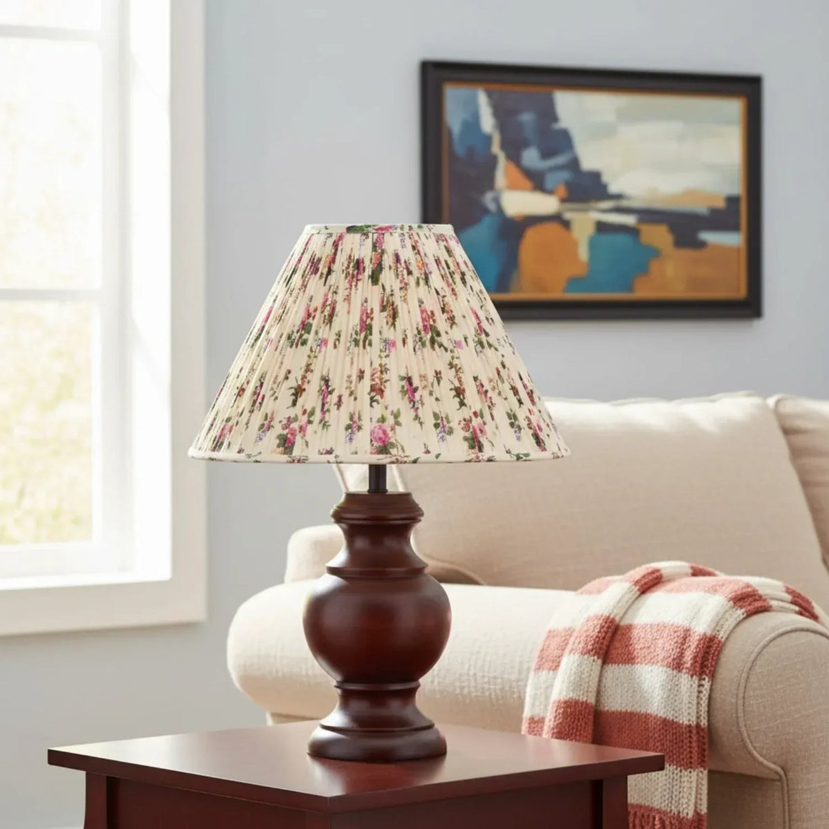 Verae Botanical Pleated Lamp Shade