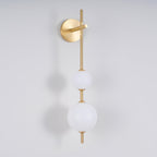 Vertical Globe Wall Light