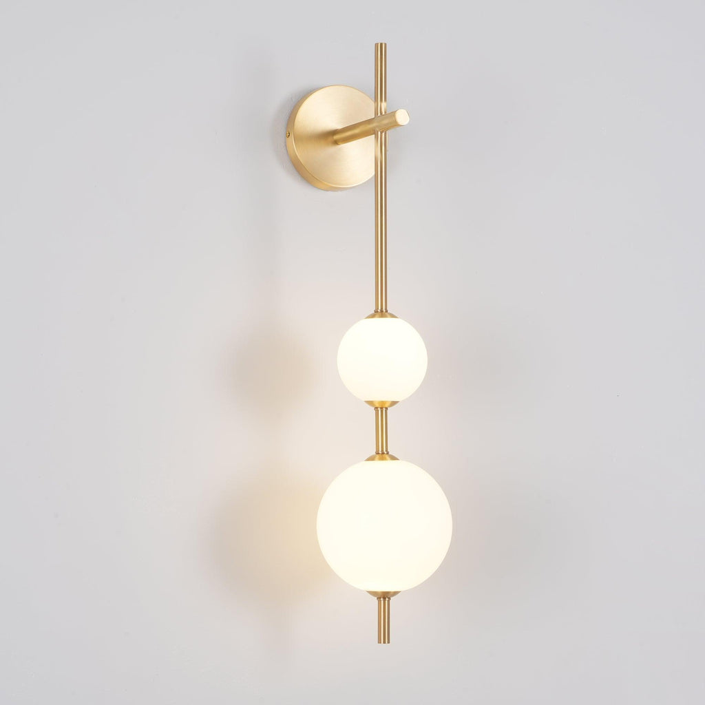Vertical Globe Wall Light