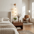 Vertical Globe Wall Light