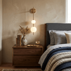 Vertical Globe Wall Light