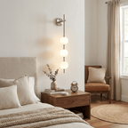 Vertical Globe Wall Light