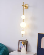 Vertical Globe Wall Light