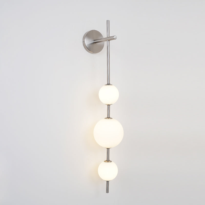 Vertical Globe Wall Light