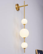 Vertical Globe Wall Light
