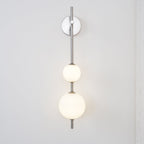 Vertical Globe Wall Light