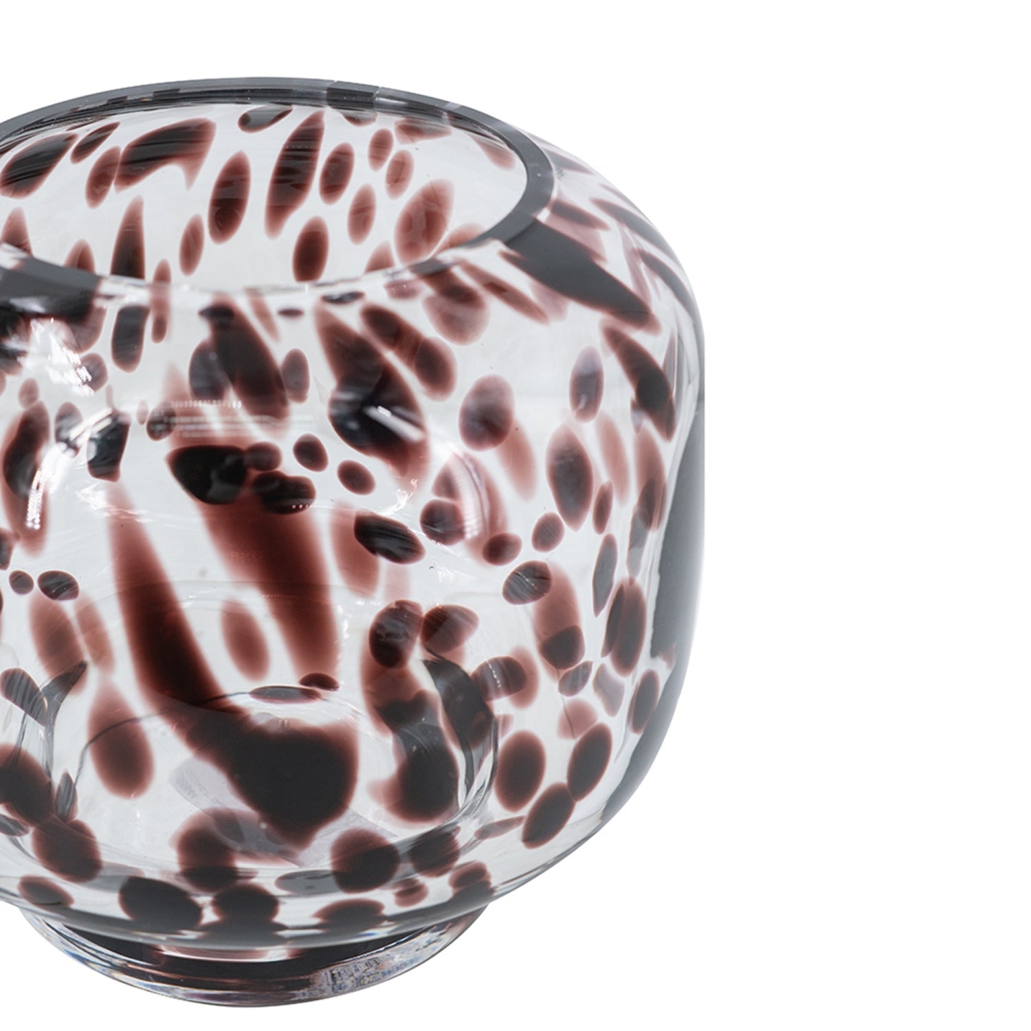Abstract Glass Accent Vase