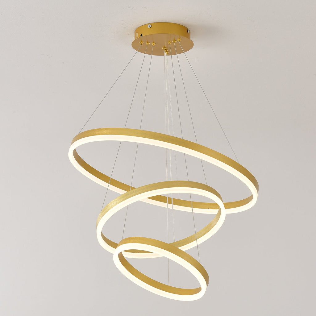 Three-Ring LED Pendant Light