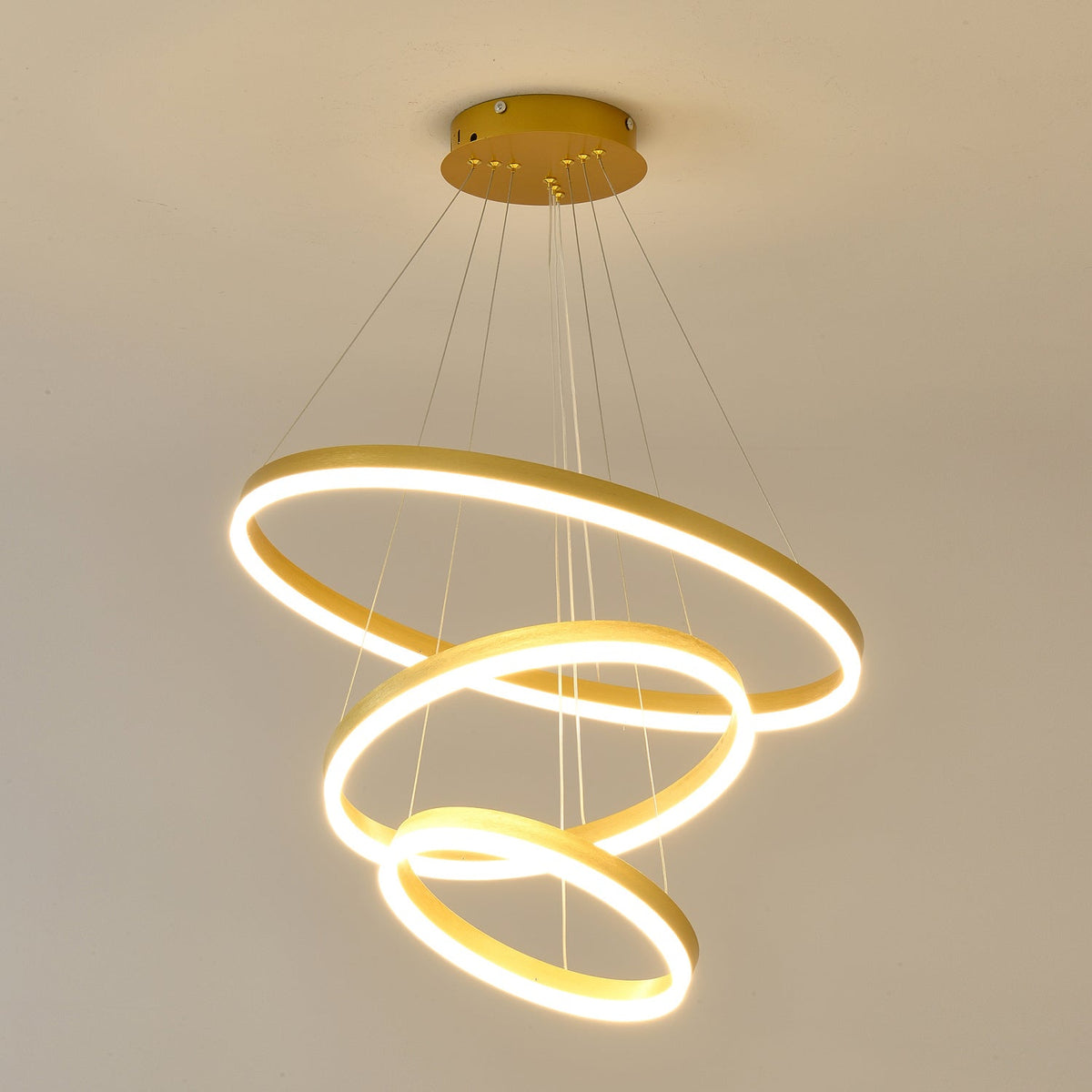 Three-Ring LED Pendant Light