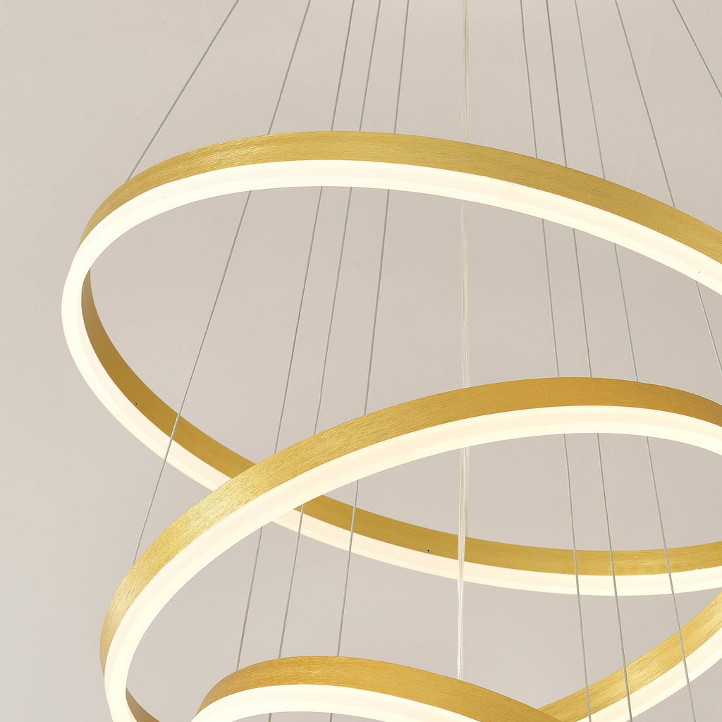 Three-Ring LED Pendant Light