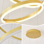 Three-Ring LED Pendant Light