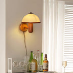 Mushroom Wood Wall Light