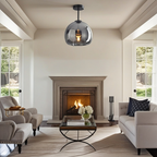Glass Globe Ceiling Light