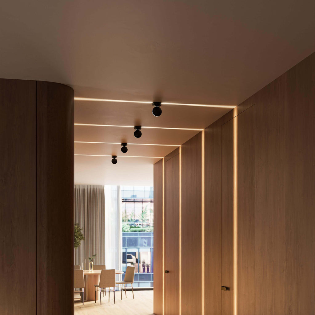 Spectra White LED Ceiling Light – Modern Aluminium Design with Elegant Illumination