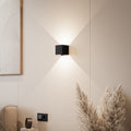 Xena Rechargeable LED Wall Light – Dimmable Black Aluminium Sconce
