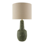 Hand-Painted Green Ceramic Table Lamp